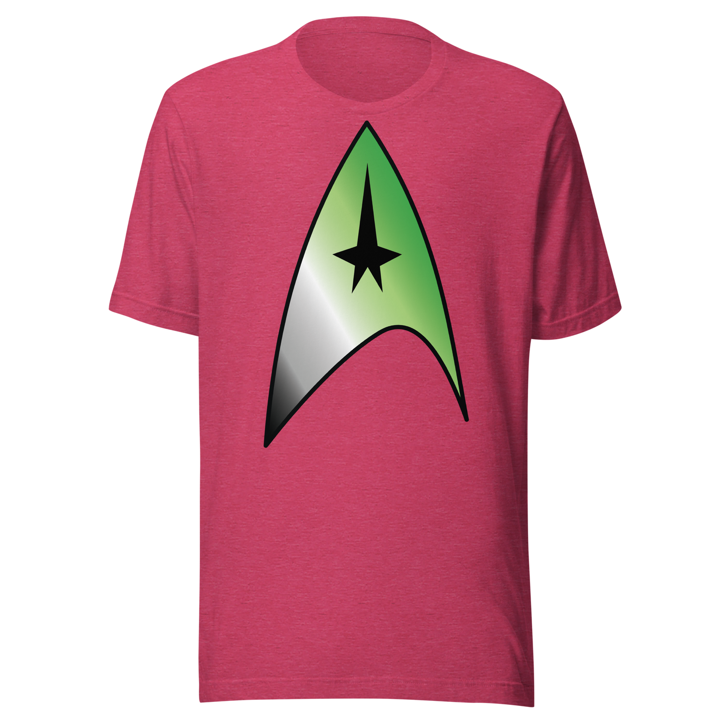 Starfleet Insignia - Aromantic Pride Unisex t-shirt