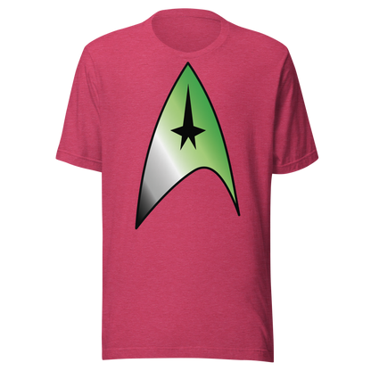 Starfleet Insignia - Aromantic Pride Unisex t-shirt