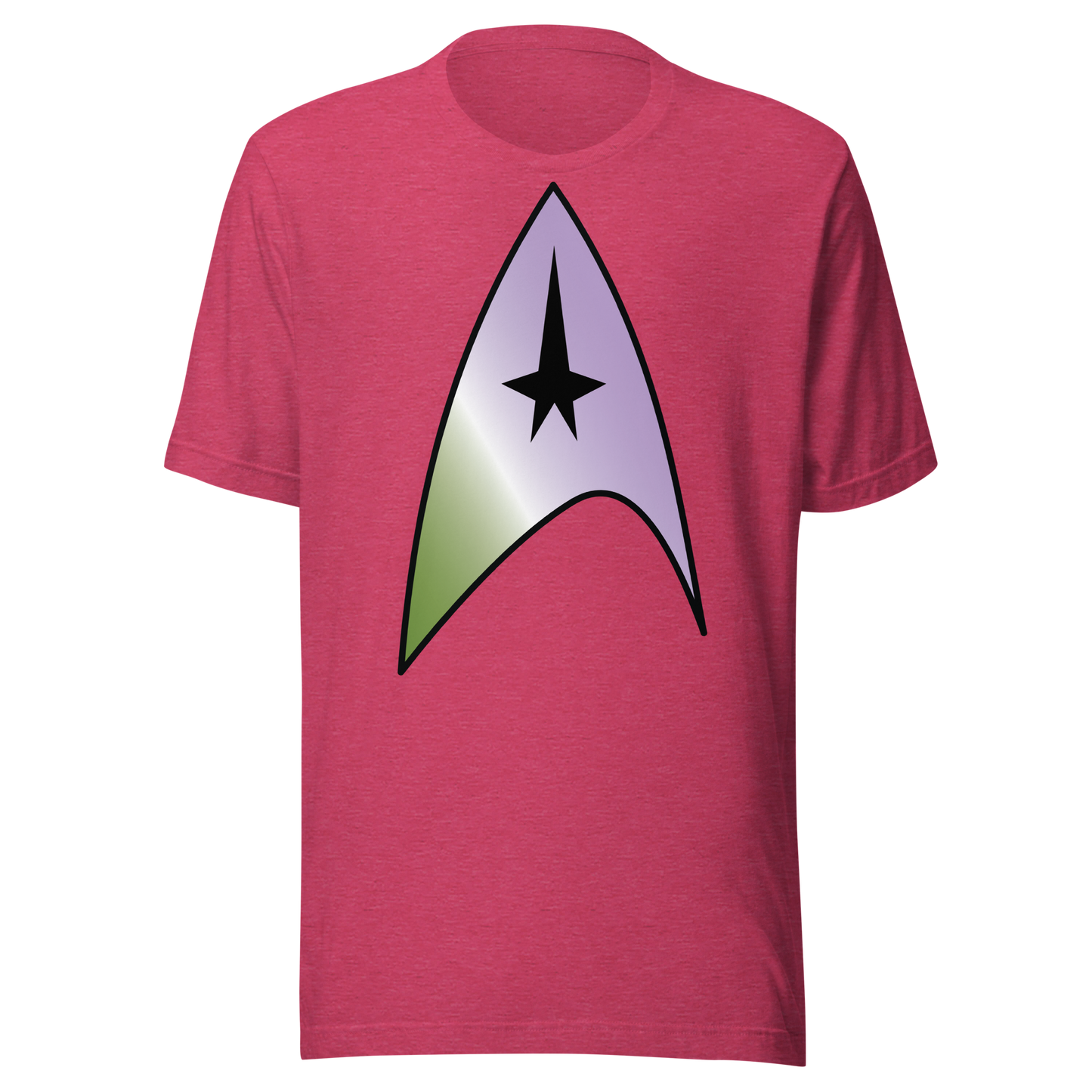 Starfleet Insignia - Genderqueer Pride Unisex t-shirt