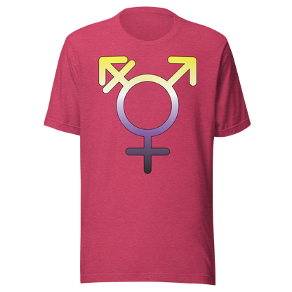 Transgender Symbol - Non-binary Pride Unisex t-shirt