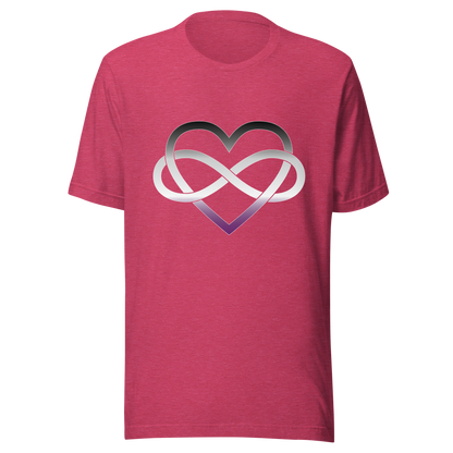 Polyamory Infinity Heart - Asexual/Demisexual Unisex t-shirt