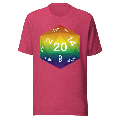 Pride Dice - Rainbow Unisex t-shirt