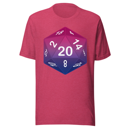 Pride Dice - Bisexual Unisex t-shirt