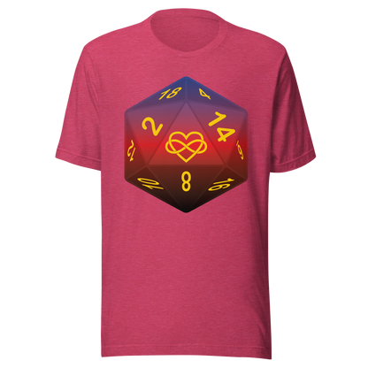 Pride Dice - Polyamory Unisex t-shirt