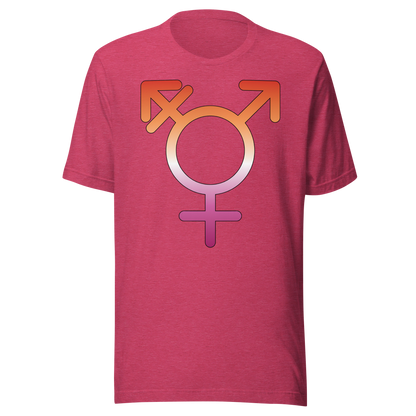 Transgender Symbol - Lesbian Pride Unisex t-shirt