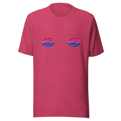 Bi Boob Kisses Unisex t-shirt