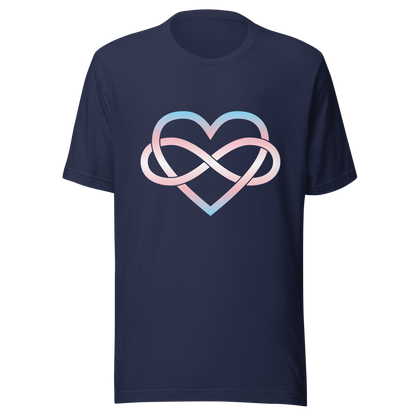 Polyamory Infinity Heart - Trans Unisex t-shirt