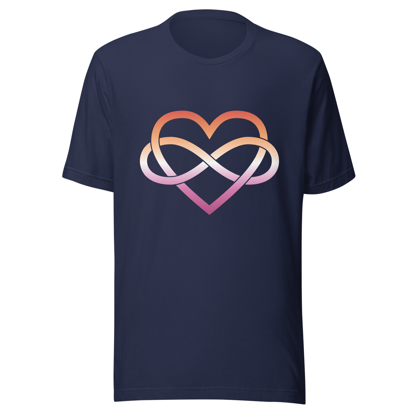 Polyamory Infinity Heart - Lesbian Unisex t-shirt