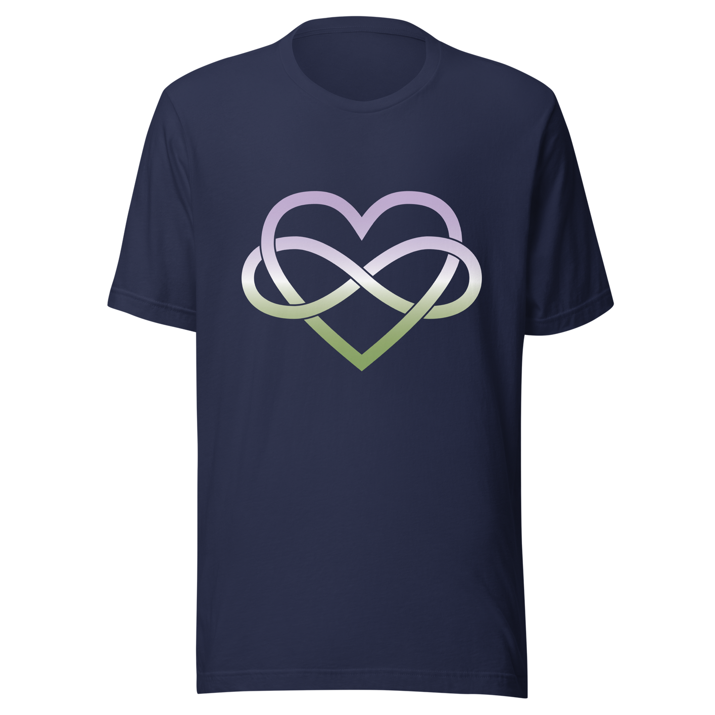 Polyamory Infinity Heart - Genderqueer Unisex t-shirt