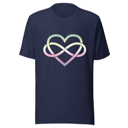 Polyamory Infinity Heart - Genderfae Unisex t-shirt