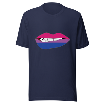 Biting Lips - Bisexual Flag Unisex t-shirt