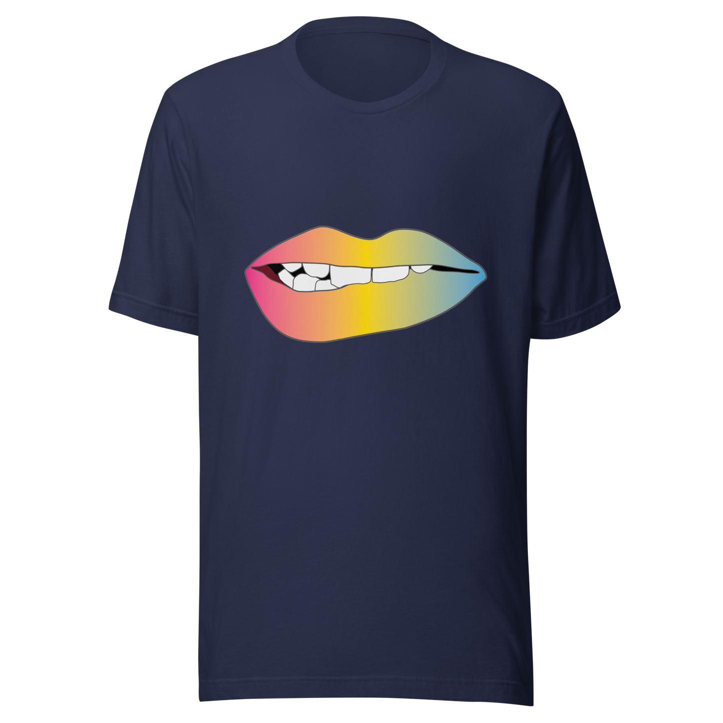 Biting Lips - Pansexual Pride - Gradient Unisex t-shirt