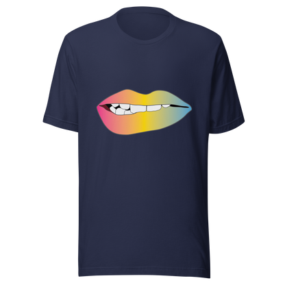 Biting Lips - Pansexual Pride - Gradient Unisex t-shirt