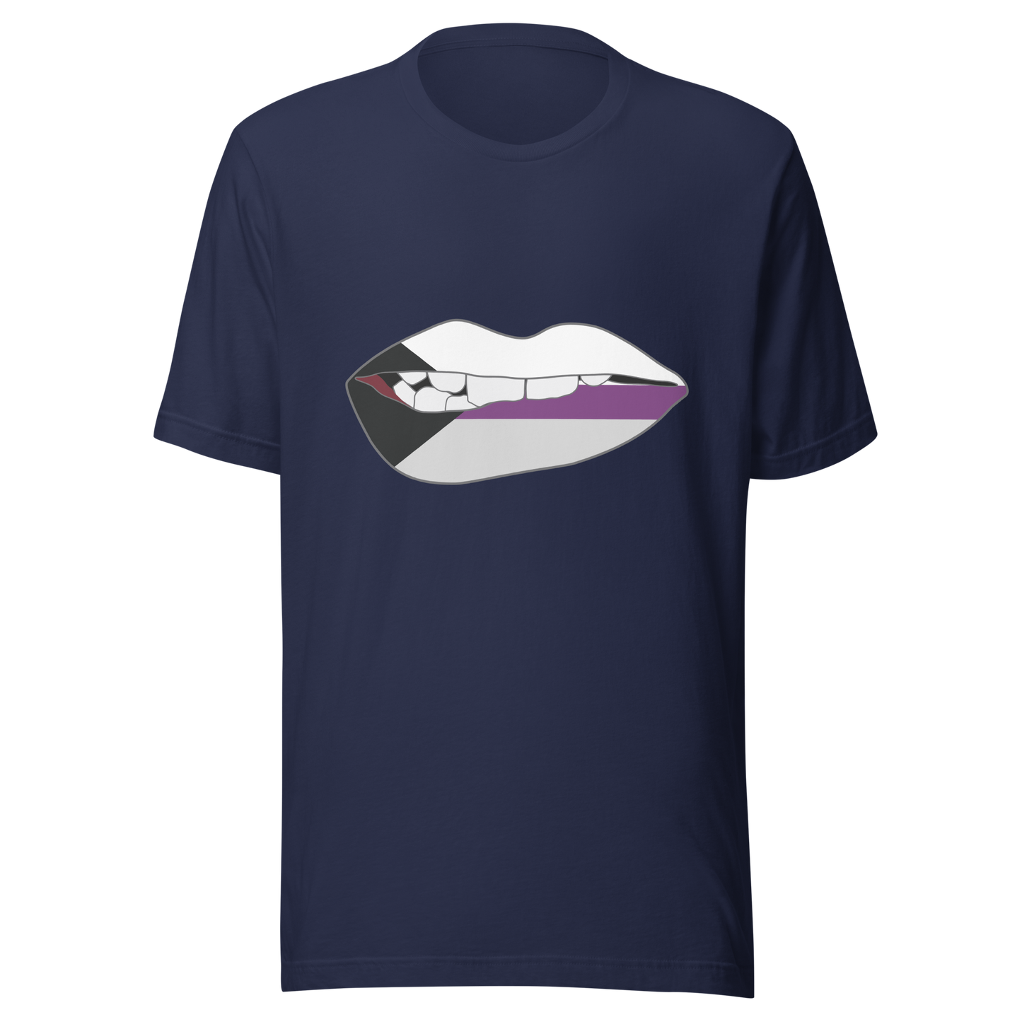 Biting Lips - Demisexual Flag Unisex t-shirt