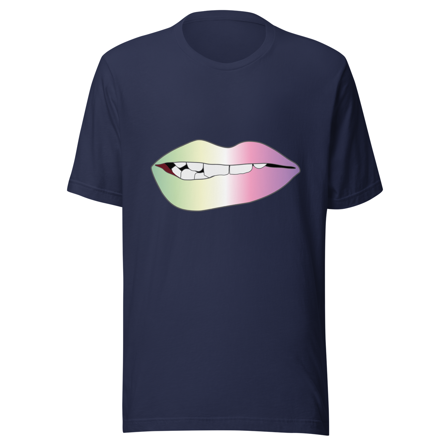 Biting Lips - Genderfae Pride - Gradient Unisex t-shirt