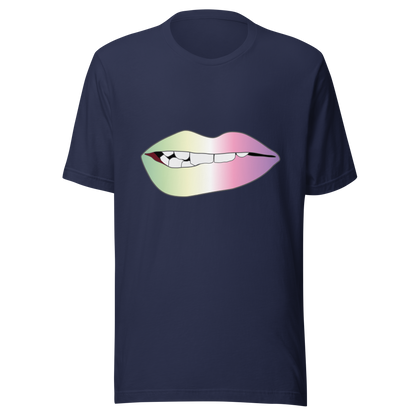 Biting Lips - Genderfae Pride - Gradient Unisex t-shirt