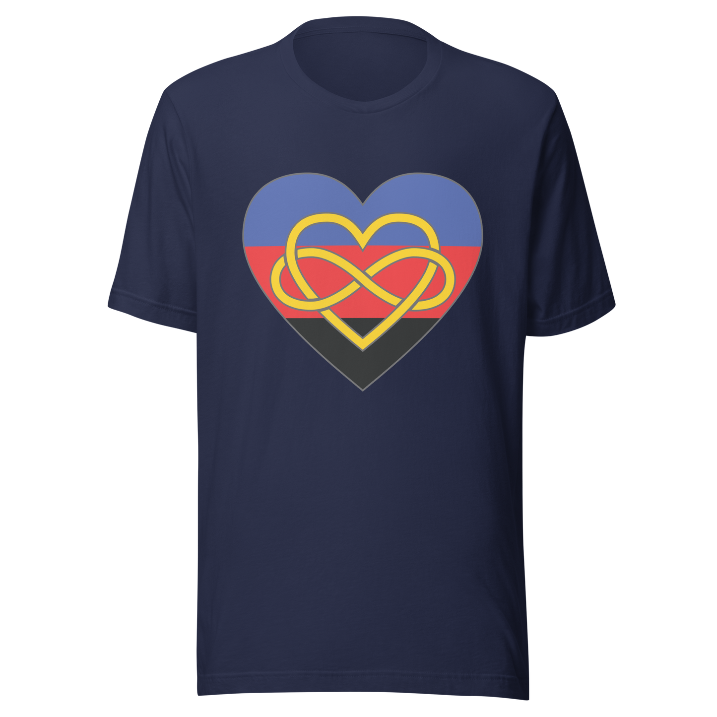 Polyamory Infinity Heart Pride Unisex t-shirt