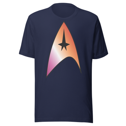 Starfleet Insignia - Lesbian Pride Unisex t-shirt