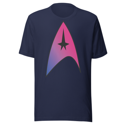 Starfleet Insignia - Bisexual Pride Unisex t-shirt