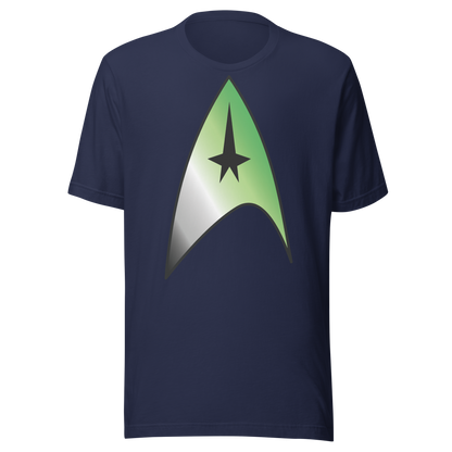 Starfleet Insignia - Aromantic Pride Unisex t-shirt