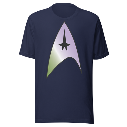 Starfleet Insignia - Genderqueer Pride Unisex t-shirt