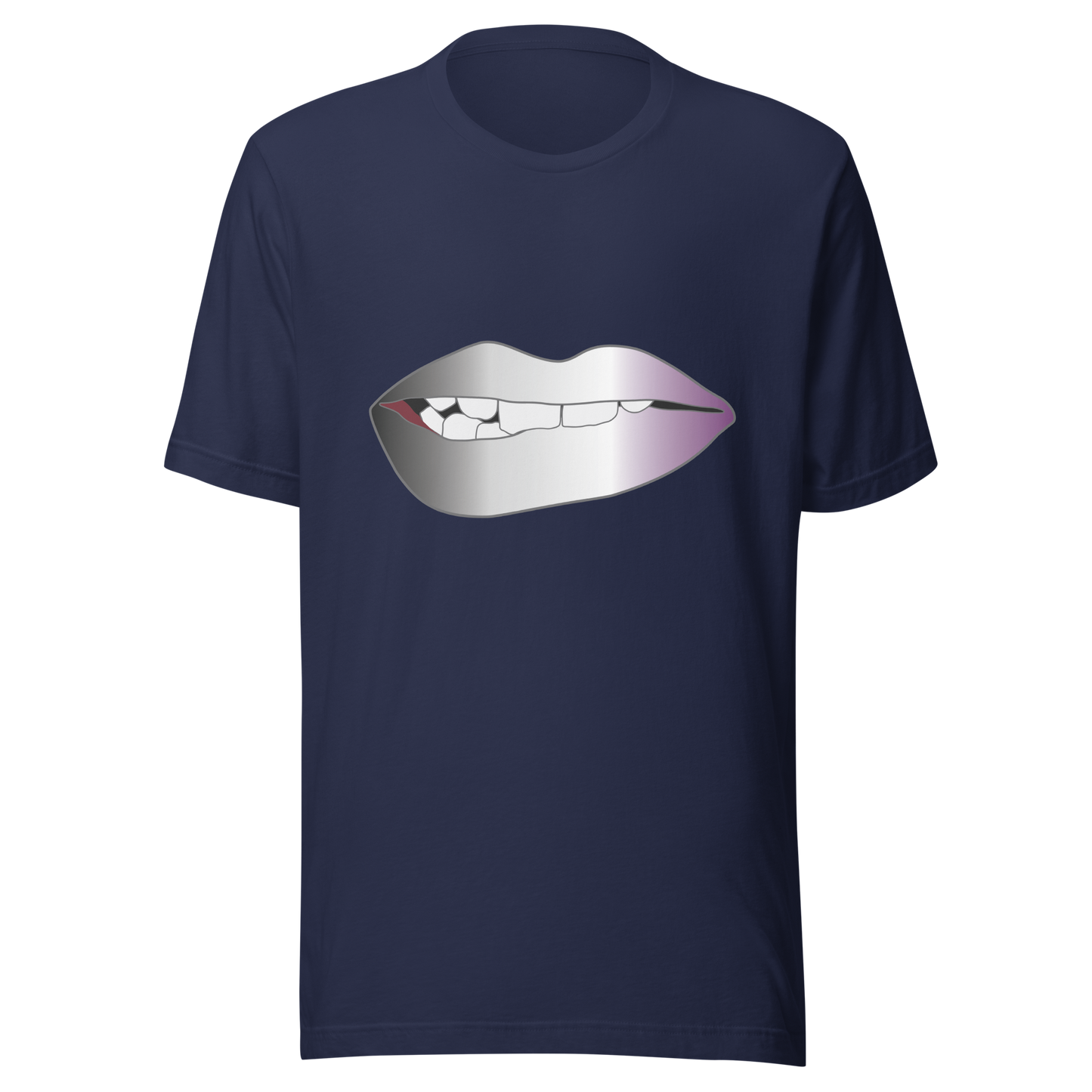 Biting Lips - Asexual/Demisexual Pride - Gradient Unisex t-shirt