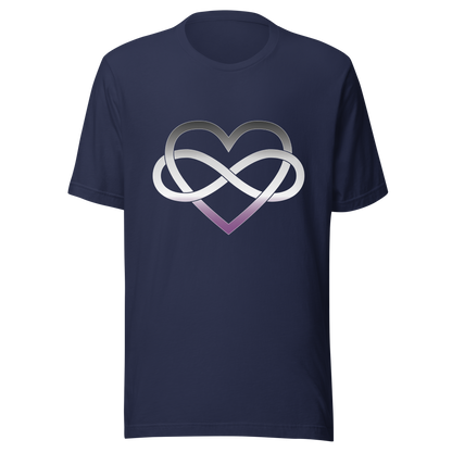 Polyamory Infinity Heart - Asexual/Demisexual Unisex t-shirt