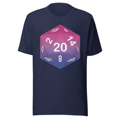 Pride Dice - Bisexual Unisex t-shirt