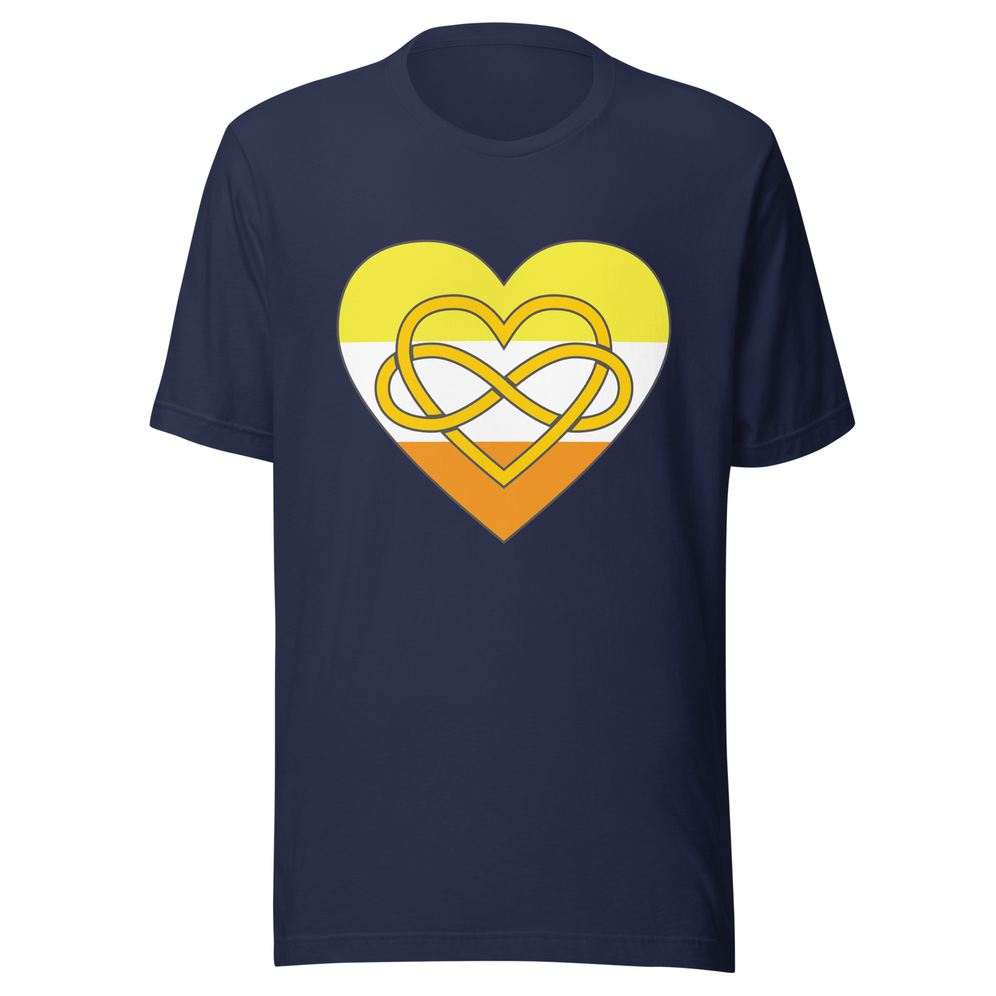 Polyamory Infinity Heart Maverique Pride Unisex t-shirt