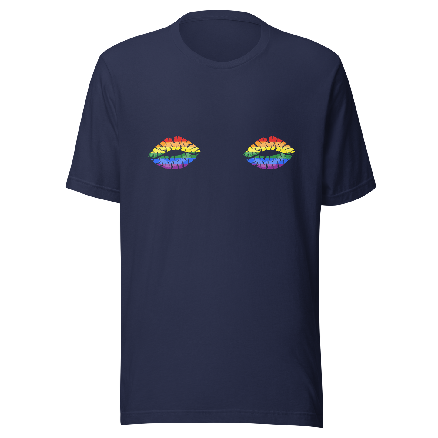 Rainbow Boob Kisses Unisex t-shirt