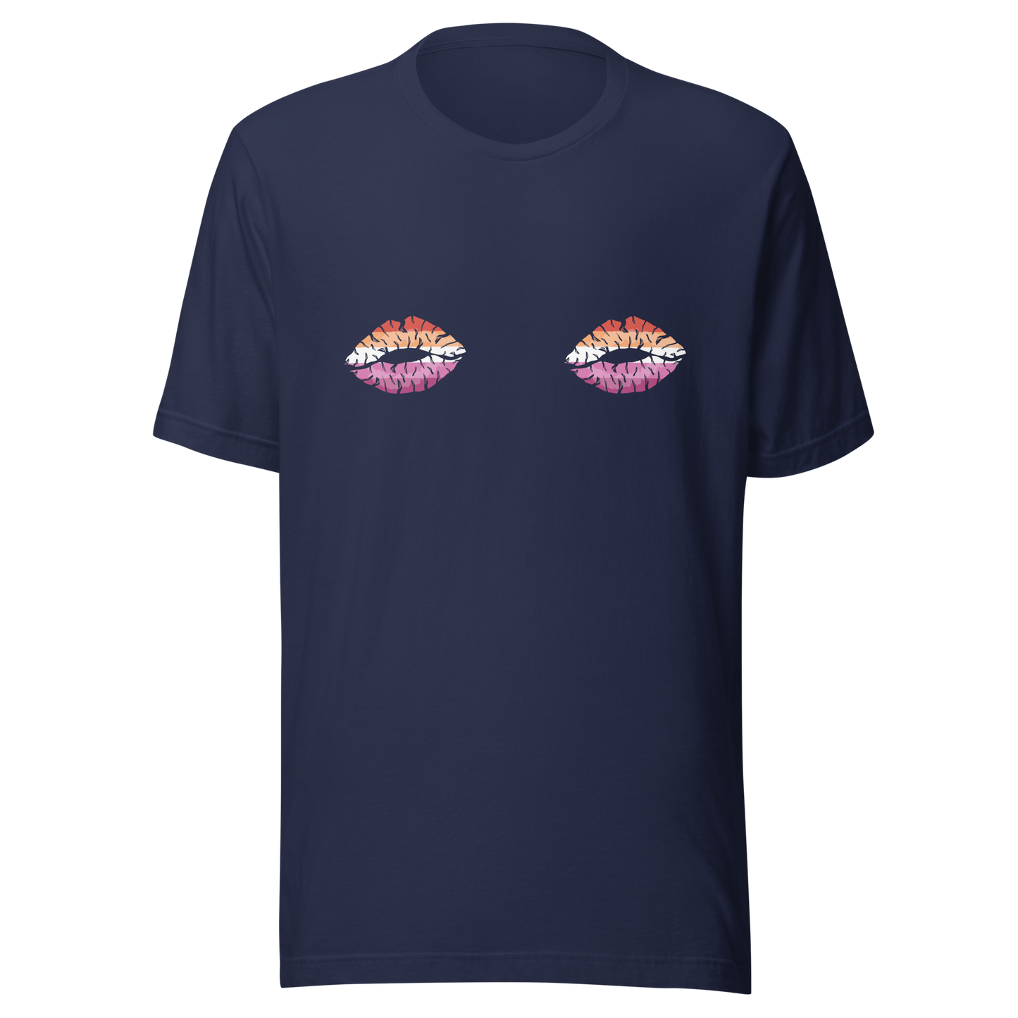 Lesbian Boob Kisses Unisex t-shirt