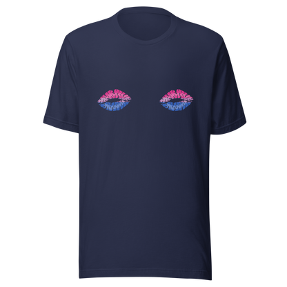 Bi Boob Kisses Unisex t-shirt