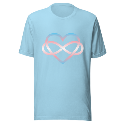 Polyamory Infinity Heart - Trans Unisex t-shirt