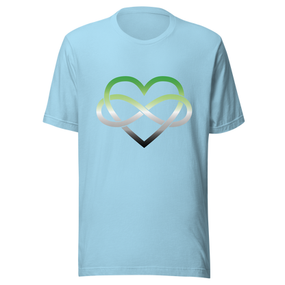 Polyamory Infinity Heart - Aromantic Unisex t-shirt