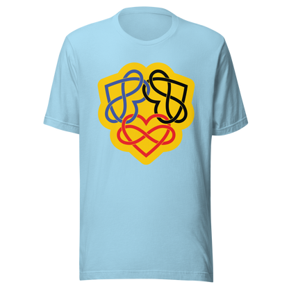 Poly Infinity Hearts Interlocked Unisex t-shirt