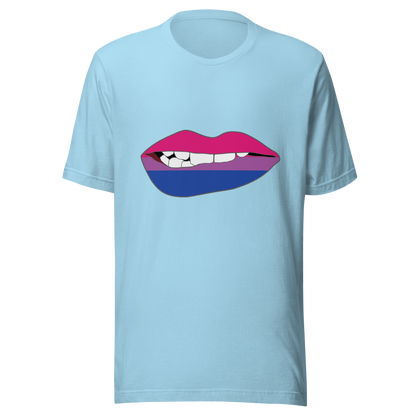 Biting Lips - Bisexual Flag Unisex t-shirt