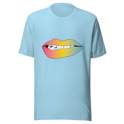 Biting Lips - Pansexual Pride - Gradient Unisex t-shirt