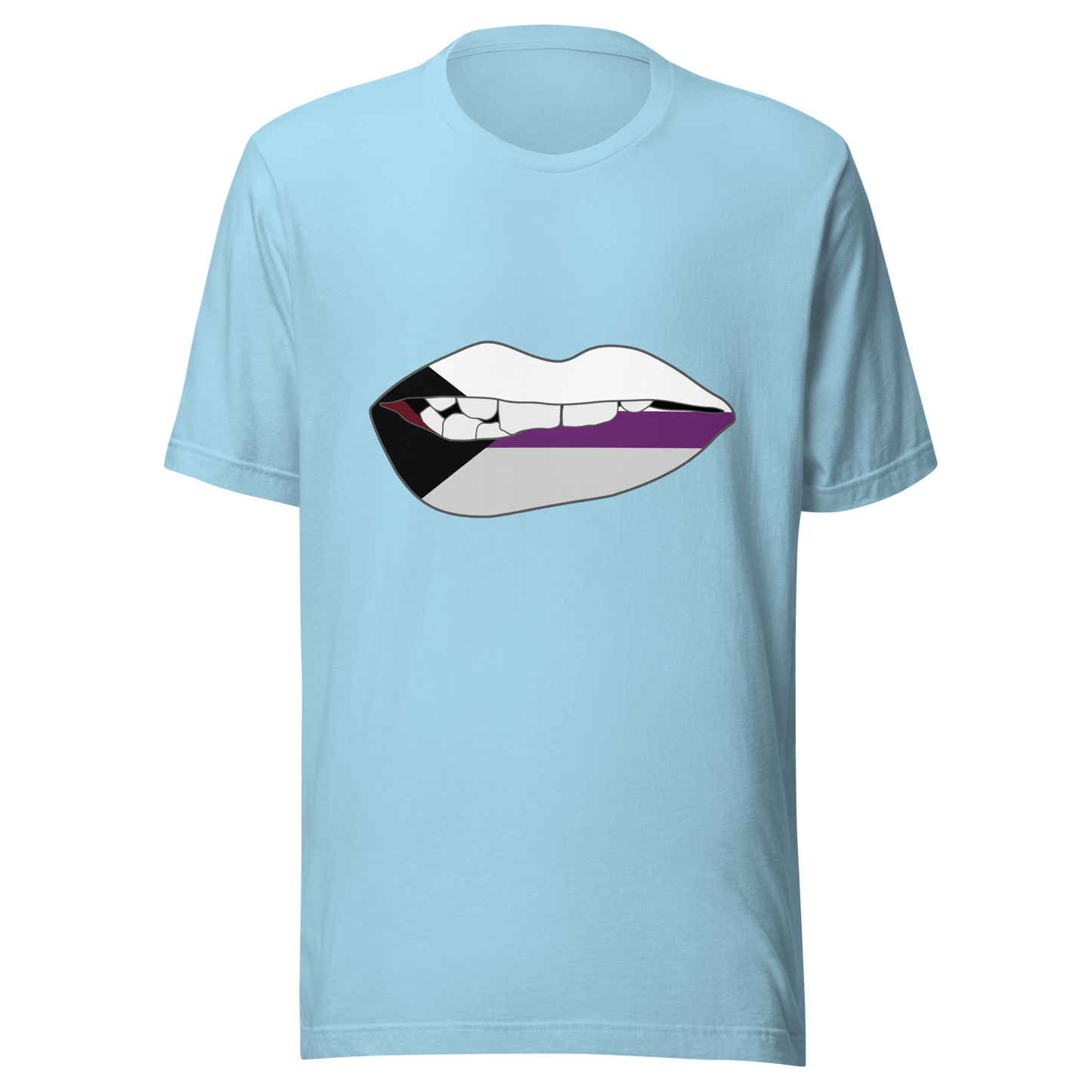 Biting Lips - Demisexual Flag Unisex t-shirt