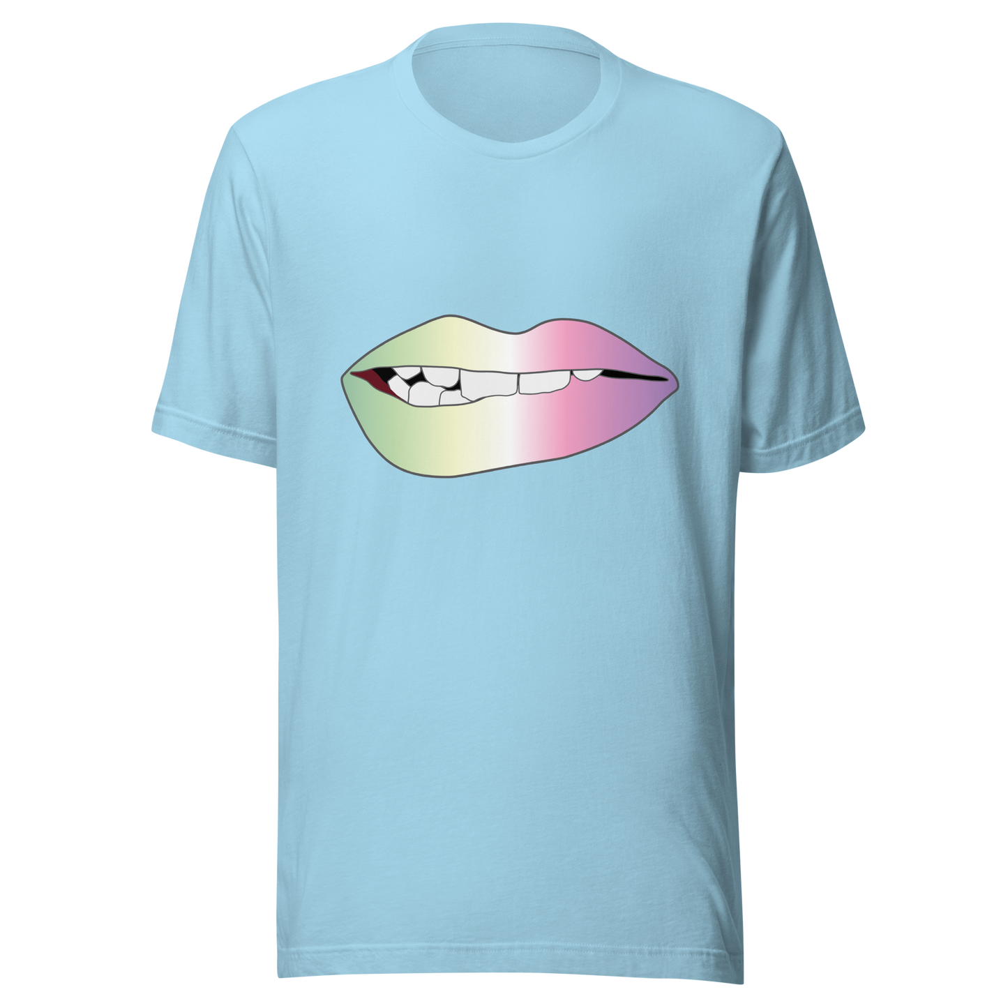 Biting Lips - Genderfae Pride - Gradient Unisex t-shirt