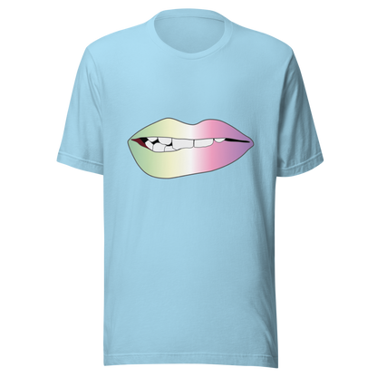 Biting Lips - Genderfae Pride - Gradient Unisex t-shirt