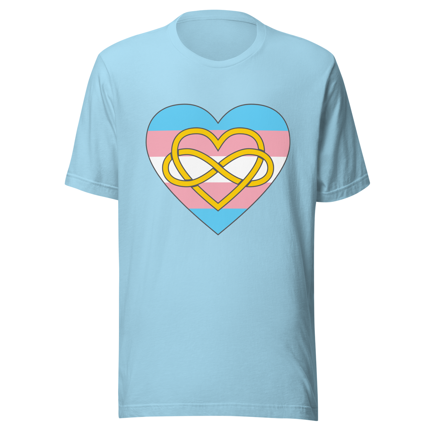 Polyamory Infinity Heart Trans Pride Unisex t-shirt