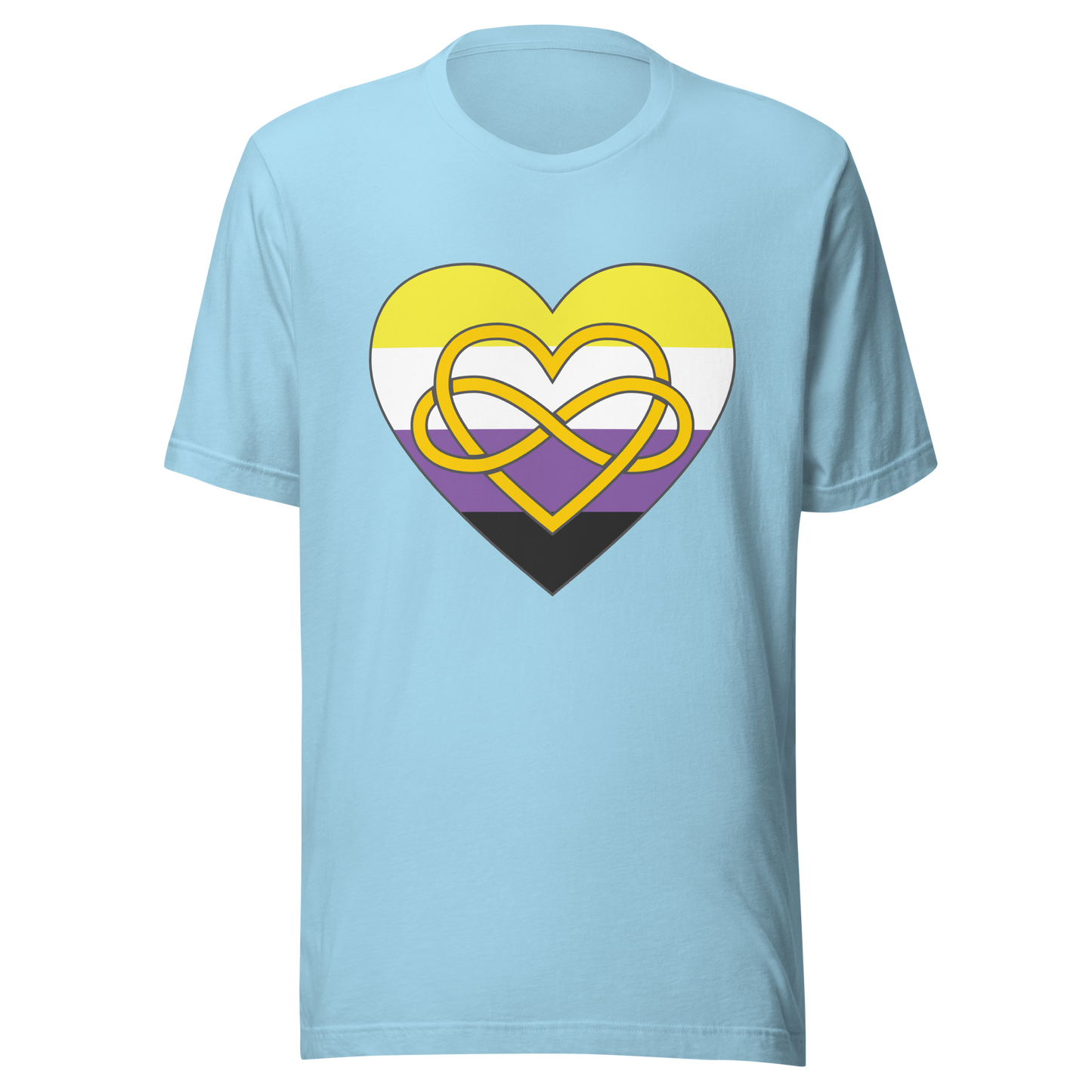 Polyamory Infinity Heart Non-binary Pride Unisex t-shirt