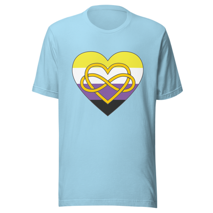 Polyamory Infinity Heart Non-binary Pride Unisex t-shirt