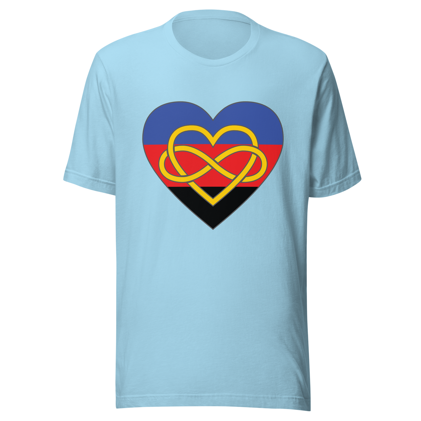 Polyamory Infinity Heart Pride Unisex t-shirt