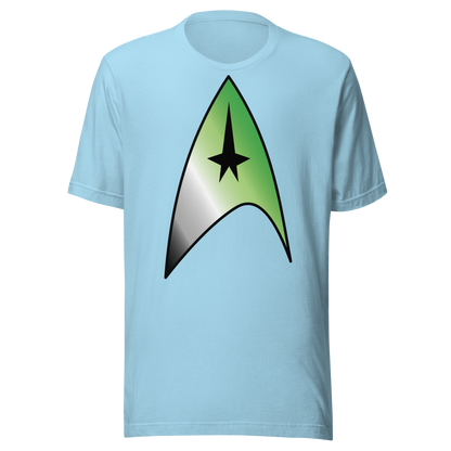 Starfleet Insignia - Aromantic Pride Unisex t-shirt