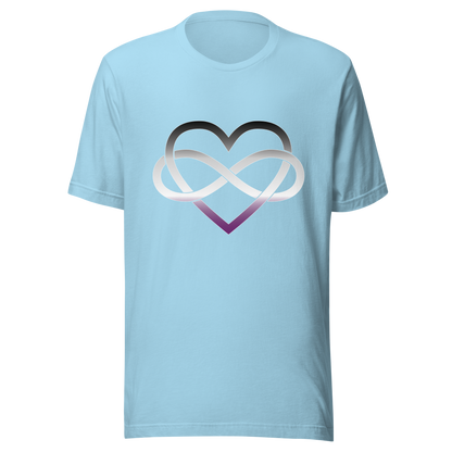 Polyamory Infinity Heart - Asexual/Demisexual Unisex t-shirt