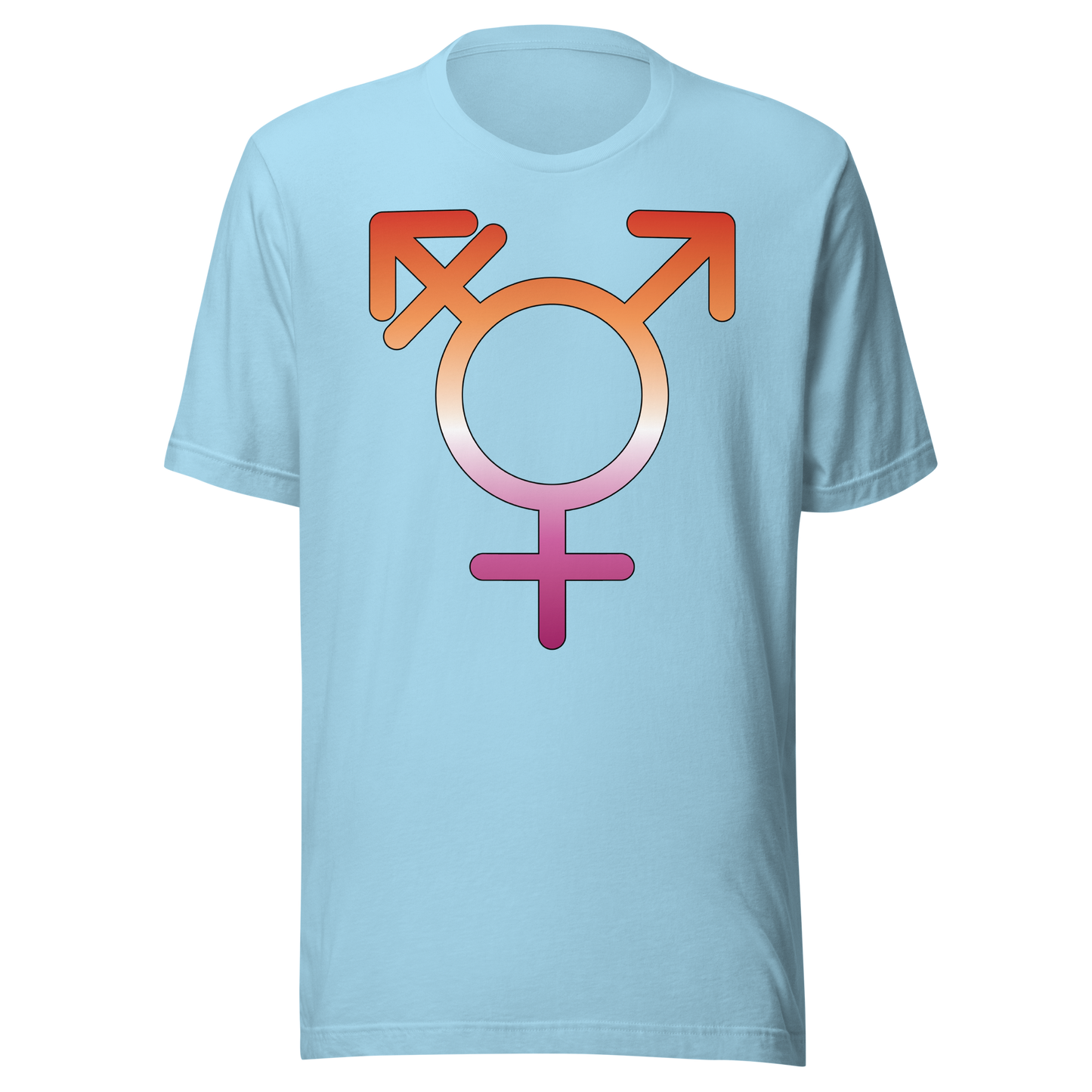 Transgender Symbol - Lesbian Pride Unisex t-shirt