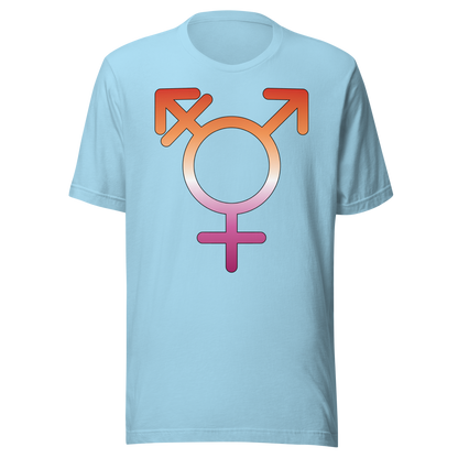 Transgender Symbol - Lesbian Pride Unisex t-shirt