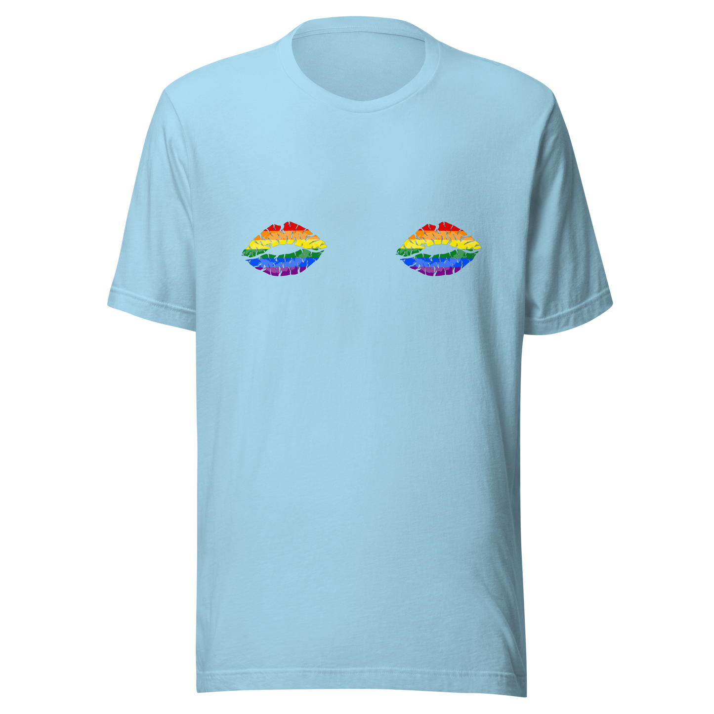 Rainbow Boob Kisses Unisex t-shirt