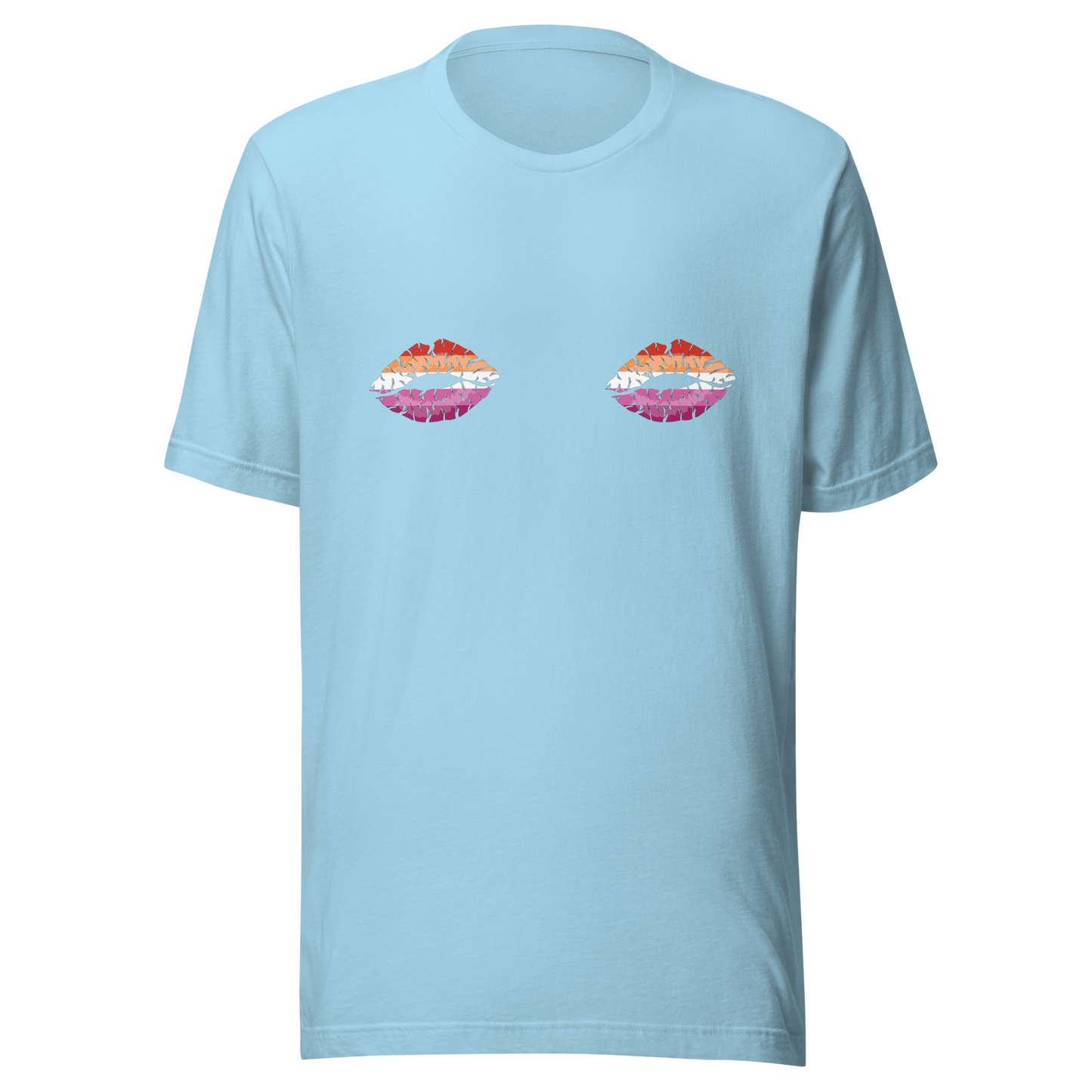 Lesbian Boob Kisses Unisex t-shirt